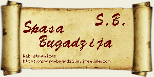 Spasa Bugadžija vizit kartica